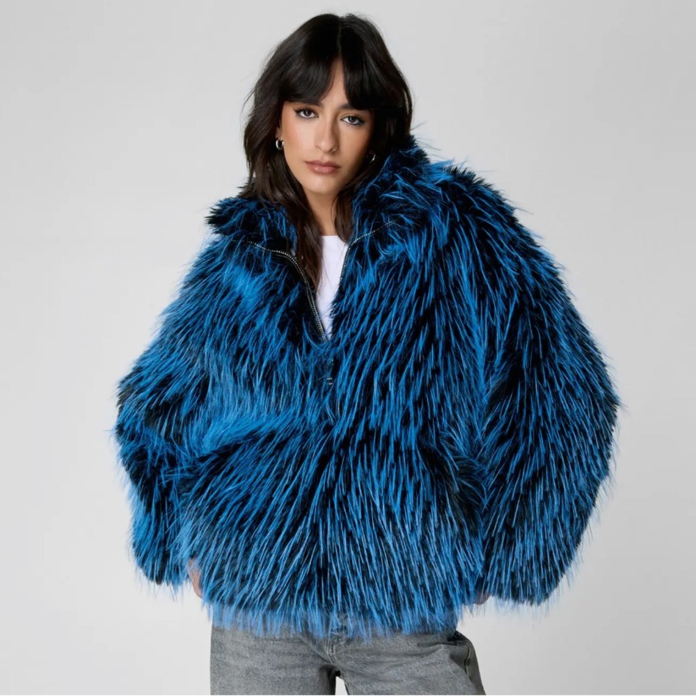 Nasty Gal Faux Fur Jacket